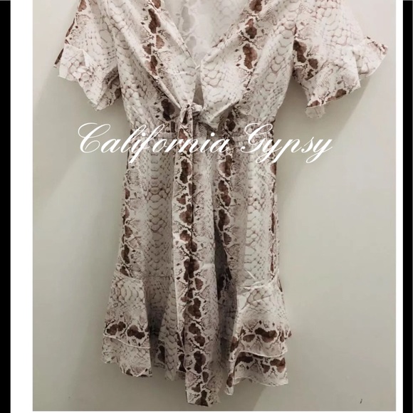 Snakeskin Western Boho Dress - Picture 10 of 14